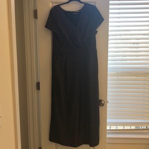 Blue and White Wide leg jumper by Loft